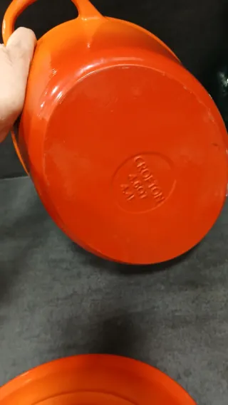 Cazuela Ovalada Hierro Fundido Naranja