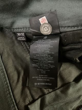 Pantalón cargo de hombre de G-Star Raw (W30/L32)