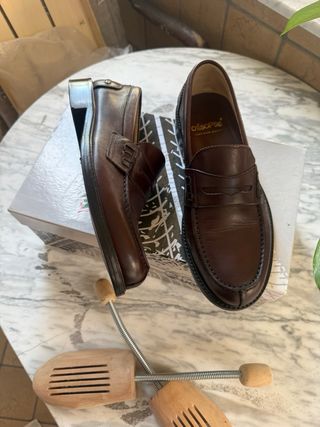 Mocassini Otisopse Marrone Tg 39 unisex cuciti