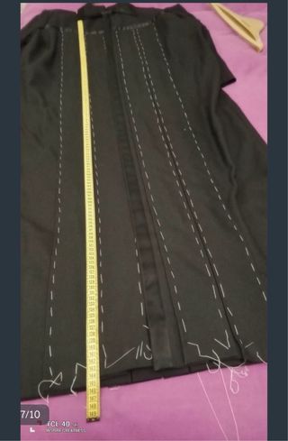 Túnica negra semana santa adulto