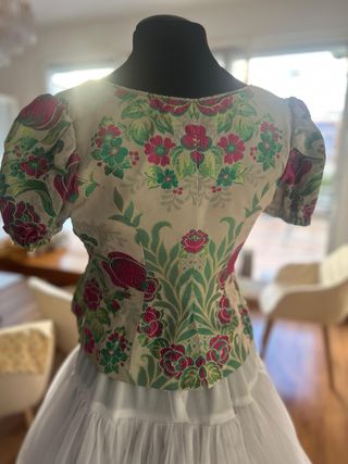 Traje de Fallera (Valenciana) y zapatos