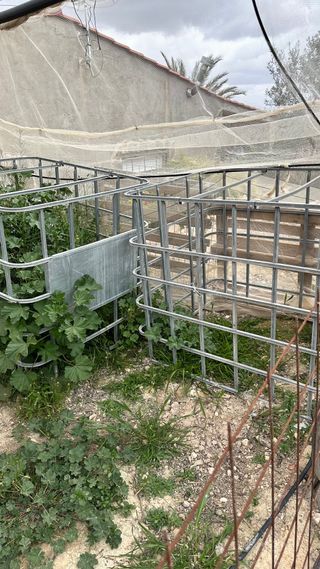 Estructura metálica para bidón