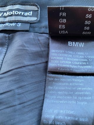 Traje Moto Verano BMW AIRFLOW T.62/56
