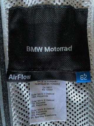 Traje Moto Verano BMW AIRFLOW T.62/56