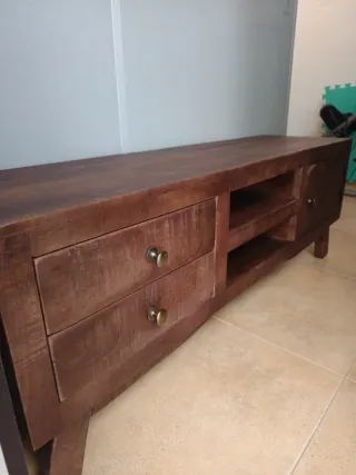 Mueble TV madera 110cm