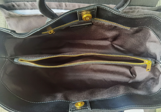 Bolso YSL gamuza negra con factura y funda