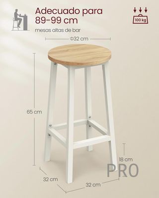 Sgabello da bar Vasagle