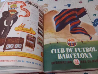 Revistas encuadernadas del fútbol club Barcelona