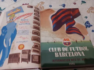 Revistas encuadernadas del fútbol club Barcelona