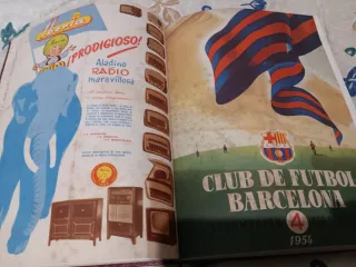 Revistas encuadernadas del fútbol club Barcelona