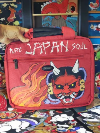 Bolso tablet laptop pintado a mano Japanese Style
