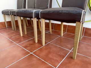 Juego 6 Sillas Comedor Piel Sintética para tapizar