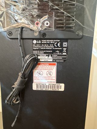 Barra de sonido vertical LG Negro