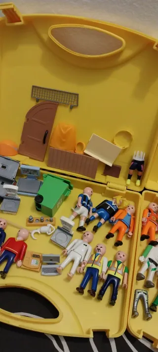 Playmobil,lote,cajas,maletin,figuras,piezas