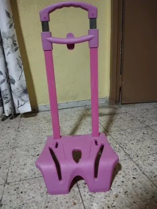 Carrito escolar con ruedas y asa extensible