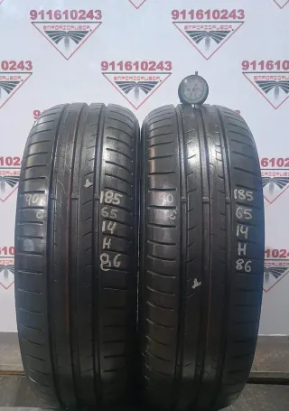 185 65 14 H DUNLOP RUEDA AL 90% VIDA UTIL