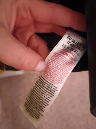 Chaqueta Biker Negra Talla 36