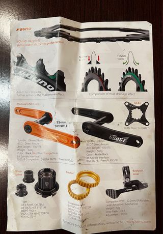 Monoplato Ovalado Deckas 32T 94+96 BCD.