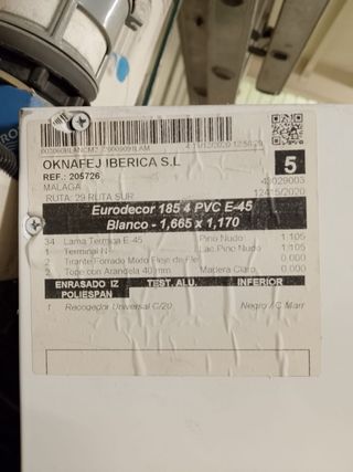 Ventana PVC Eurodecor 185 4 PVC E-45