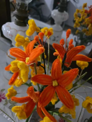 Jarrón Decorativo Flores a elegir