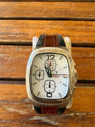 Reloj Viceroy Cronógrafo Blanco y Marrón