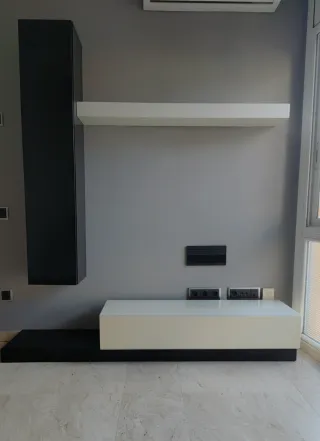 Mueble TV Vitrina y Estantería