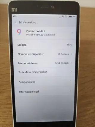 Xiaomi Mi 4c Negro (leer descripción)