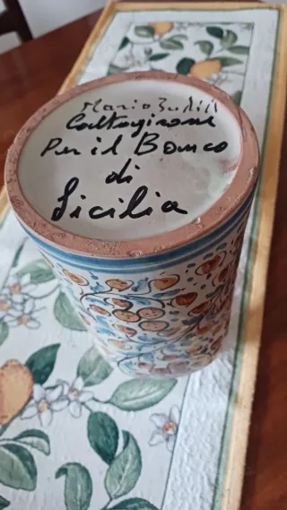 Ceramica Caltagirone decorata a mano