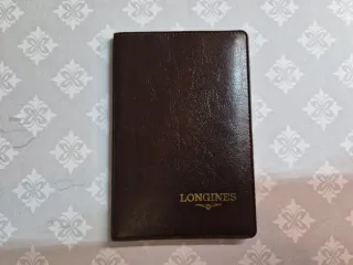 Portadocumenti Longines in pelle marrone