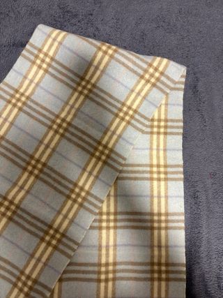 Bufanda Burberry Clásica Tartán Beige y Azul