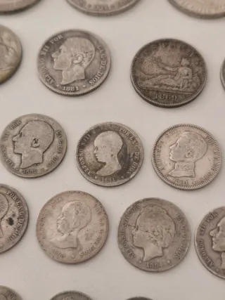 Lote 33 Monedas Españolas de Plata
