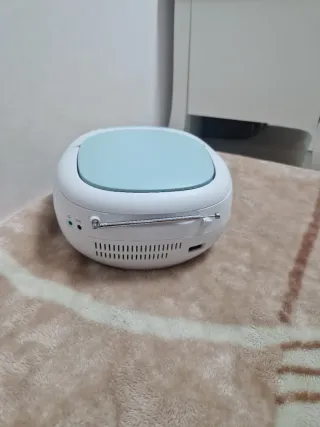 Reproductor CD MOOOV Portátil Azul y Blanco