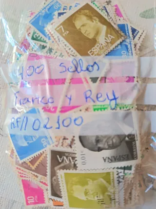 400 Sellos España Franco y Rey