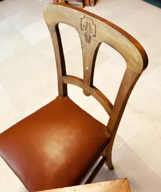 Escritorio Vintage Roble Macizo Cristal