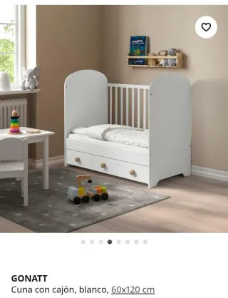 Cuna Ikea Bebé Poco Uso con colchón