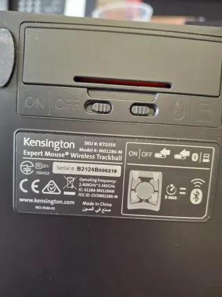 Trackball Kensington K72359 Negro/Rojo