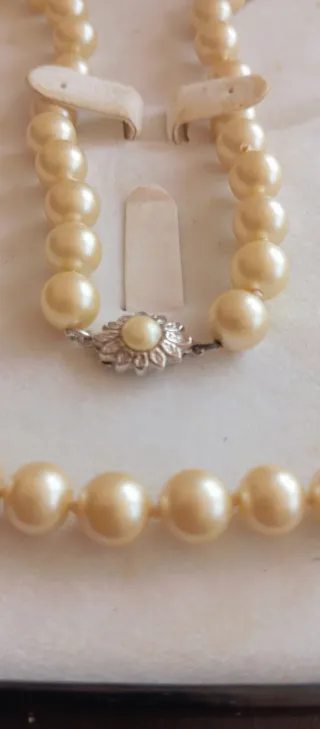 Antiguo y Precioso Collar de Perlas