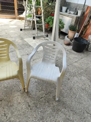 Sillas de terraza  Plastico/Metal