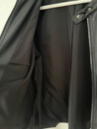 Chaqueta Cuero Polipiel Sintética Negra