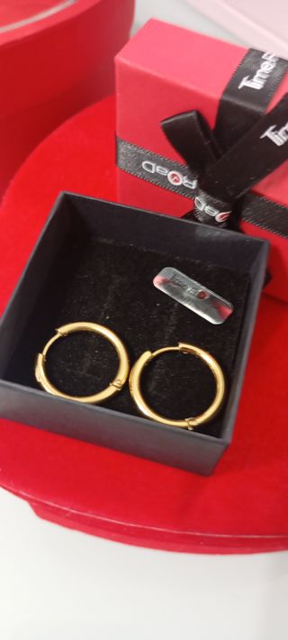 Pendientes Aro Mujer Time Road Oro