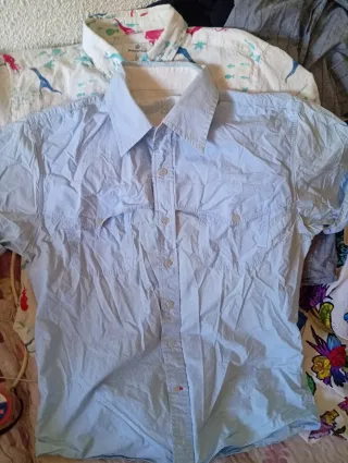 2 Camisas Hombre Talla L Sfera y Springfield. Unid