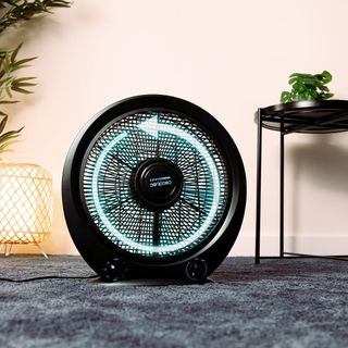 Cecotec Ventilador de Suelo Cuadrado Box Fan EnergySilence 4500 Power Box Nero