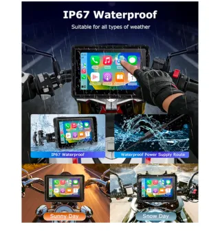 Radio para moto con Carplay y Android Auto