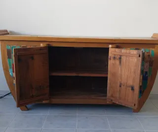 Vintage aparador de diseño madera multicolor