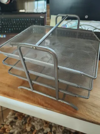 Organizador de escritorio metálico 3 niveles