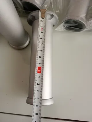 12 Patas para muebles plateadas, extensible