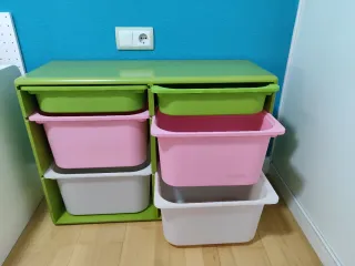 Mueble Organizador Juguetes Madera Lacada