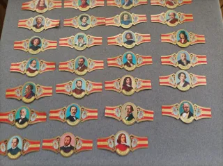 Lote Vitolas Antiguas Figuras Históricas RF4/1