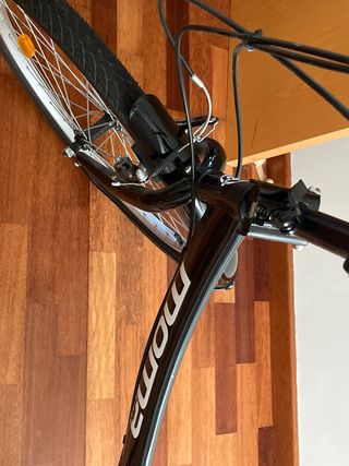 Bicicleta Moma Plegable Negra