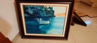 Cuadros con marco de madera